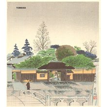 Tokuriki Tomikichiro: In front of Sen-ke (Kyoto) - Asian Collection Internet Auction