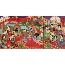 豊原周延: Emperor and Empress Meiji - Asian Collection Internet Auction