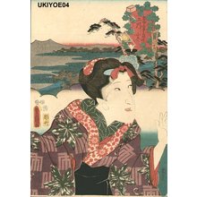 Utagawa Kunisada: Futakawa - Asian Collection Internet Auction