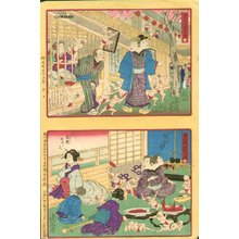 Toyohara Chikanobu: Two uncut prints - Asian Collection Internet Auction