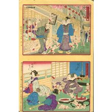 豊原周延: Two uncut prints - Asian Collection Internet Auction