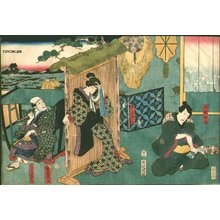 Japanese Print "Yokoban (horizontal print)" by Utagawa Kunisada, 歌川国貞 (Kunisada)