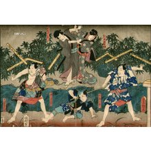 歌川国貞: Kabuki scene - Asian Collection Internet Auction