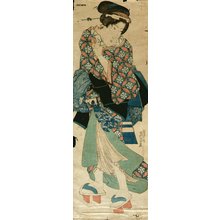 Keisai Eisen: KAKAMONO-E (vertical diptych) - Asian Collection Internet Auction