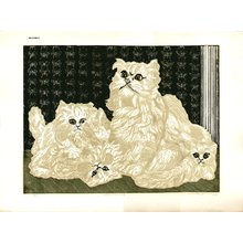Oi, Motoi: Cat and 3 Kittens - Asian Collection Internet Auction