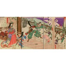 Toyonobu: Night battle in Horikawa - Asian Collection Internet Auction