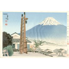 Tokuriki Tomikichiro: 36 Views of Fuji, Fuji from Iwabuchi - Asian Collection Internet Auction