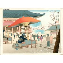 徳力富吉郎: Kannondo in Asakusa, Sensouji Temple - Asian Collection Internet Auction