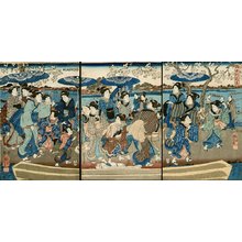 Utagawa Kuniyoshi: Triptych - Asian Collection Internet Auction