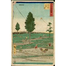 Utagawa Hiroshige: Totomi Kites, a Famous Product of Fukuroi - Asian Collection Internet Auction
