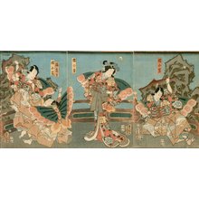 Utagawa Kunisada: Four actors - Asian Collection Internet Auction