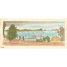 司馬江漢: Landscape of Wannsee, Germany - Asian Collection Internet Auction