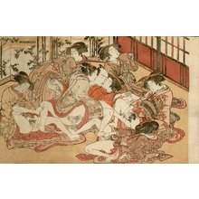 Attributed to Masanobu: Group pleasuring - Asian Collection Internet Auction