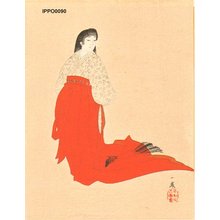 Japanese Print "BIJIN-E (beauty print)" by Hanabusa Ippo, 英一蜂 (Ippo)