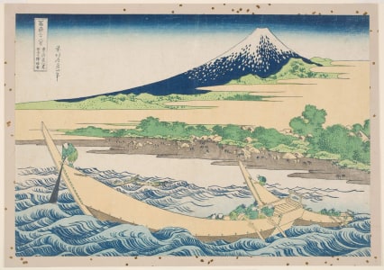 Japanese Print "Simplified Picture of Tago Bay near Ejiri on the Tōkaidō (Tōkaidō Ejiri Tago no ura ryaku zu)" by Katsushika Hokusai, 葛飾北斎 (Katsushika Hokusai 葛飾 北斎)