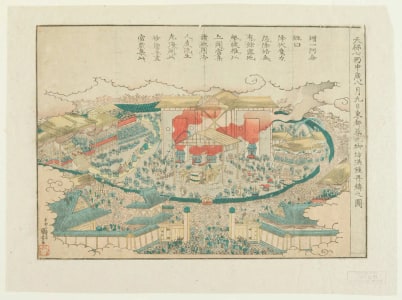 Japanese Print "Picture Of The Recasting Of The Great Bell Of Tsukiji Temple In The Eastern Capital" by Utagawa Kuniyoshi, 歌川国芳 (Utagawa Kuniyoshi 歌川 国芳)