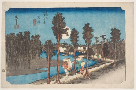 Japanese Print "Numazu: Ki Kure" by Utagawa Hiroshige, 歌川広重 (Utagawa Hiroshige I 歌川 広重)