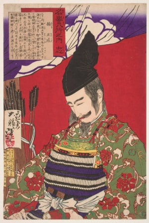 Japanese Print "Loyalty: Kusunoki Masashige" by Tsukioka Yoshitoshi, 月岡芳年 (Tsukioka Yoshitoshi 月岡 芳年)
