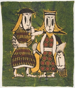 Japanese Print "Gideon Attacking King of Midian" by Watanabe Sadao, 渡辺貞夫 (Sadao Watanabe)