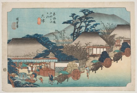 Japanese Print "Otsu: View of the Soii Tea-House" by Utagawa Hiroshige, 歌川広重 (Utagawa Hiroshige I 歌川 広重)