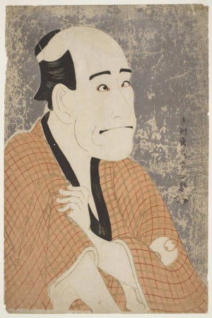 Japanese Print "Portrait of the Actor, Arashi Ryuso as the Money Lender Ishibe no Kinkichi" by Toshusai Sharaku, 東洲斎写楽 (Tōshūsai Sharaku 東洲斎 写楽)