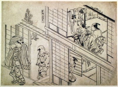 Japanese Print "A Wakashu Sanemori (Yaro Sanemori)" by Okumura Masanobu, 奥村政信 (Okumura Masanobu 奥村 政信)