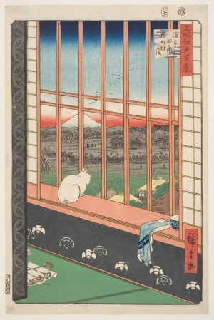 Japanese Print "Asakusa Ricefield and Torinomachi Festival" by Utagawa Hiroshige, 歌川広重 (Utagawa Hiroshige I 歌川 広重)