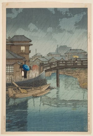 Japanese Print "Shinagawa" by Kawase Hasui, 川瀬巴水 (Kawase Hasui)