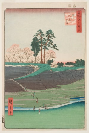 Japanese Print "Gotenyama, Shinagawa (Shinagawa Gotenyama)" by Utagawa Hiroshige, 歌川広重 (Utagawa Hiroshige I 歌川 広重)