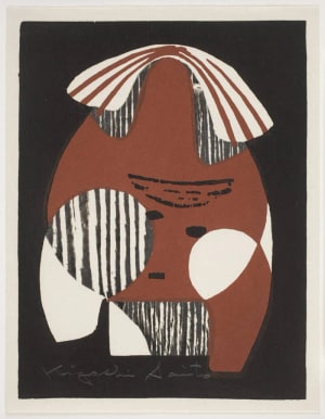 Japanese Print "Haniwa" by SAITO Kiyoshi