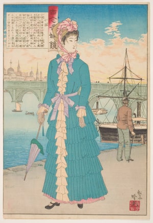 Japanese Print "Kosome" by Adachi Ginko, 安達吟光 (Adachi Ginko)
