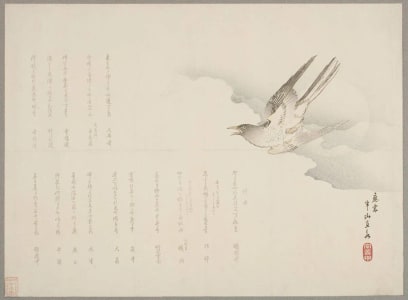 Matsukawa Hanzan, 松川半山 (Matsukawa Hanzan)による浮世絵「A Cuckoo in Flight」