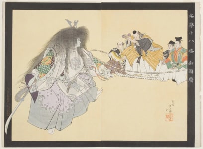 Japanese Print "Meiyo Juhachi-Ban Funa Benkei" by Migita Toshihide, 右田年英 (Migita Toshihide)