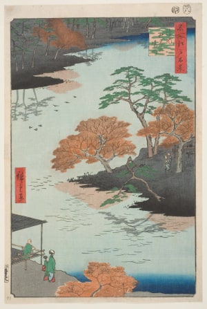 Japanese Print "Inside Akiba Shrine at Ukeji (Ukeji Akiba no Keidai)" by Utagawa Hiroshige, 歌川広重 (Utagawa Hiroshige I 歌川 広重)