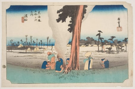 Japanese Print "Hamamatsu: Toko no Zu" by Utagawa Hiroshige, 歌川広重 (Utagawa Hiroshige I 歌川 広重)