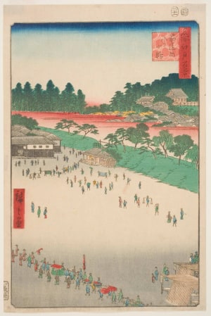 Japanese Print "Yatsukōji, inside Suijikai Gate" by Utagawa Hiroshige, 歌川広重 (Utagawa Hiroshige I 歌川 広重)