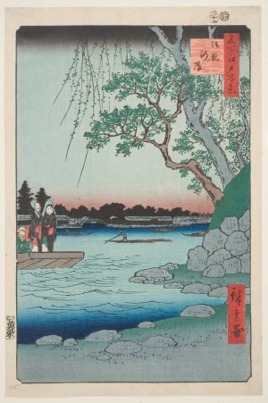 Utagawa Hiroshige, 歌川広重 (Utagawa Hiroshige I 歌川 広重)による浮世絵「Oumayagashi」