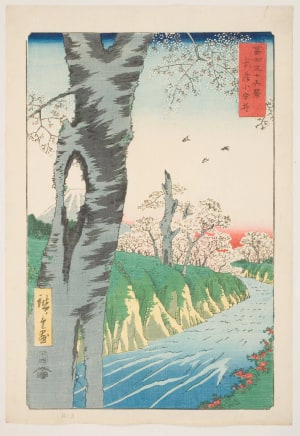 Japanese Print "Koganei in Musashi Province (Musashi Koganei)" by Utagawa Hiroshige, 歌川広重 (Utagawa Hiroshige I 歌川 広重)