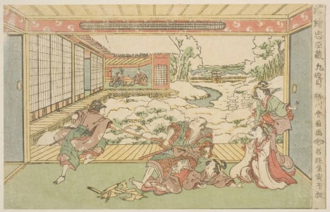 Japanese Print "Scene From Act IX" by Katsukawa Shunsen, 勝川春扇 (Katsukawa Shunsen 勝川 春扇)