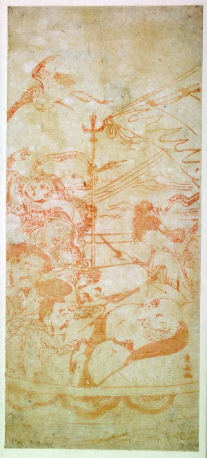 Japanese Print "Seven Gods of Good Fortune On Board The Treasure Ship" by Torii Kiyonaga, 鳥居清長 (Torii Kiyonaga)