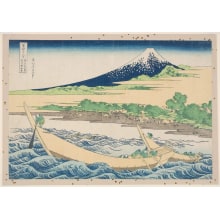 Japanese Print "Simplified Picture of Tago Bay near Ejiri on the Tōkaidō (Tōkaidō Ejiri Tago no ura ryaku zu)" by Katsushika Hokusai, 葛飾北斎 (Katsushika Hokusai 葛飾 北斎)