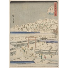 Japanese Print "Shiba Shinmei" by Utagawa Hiroshige II, 二歌川広重 (Utagawa Hiroshige II 二代 歌川 広重)