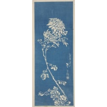 Japanese Print "Kiku Hana" by Katsushika Taito II