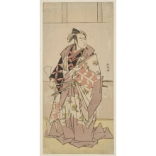 Japanese Print "Ichikawa Mommosuke II as Shirafuji Genda" by Katsukawa Shunko, 勝川春好 (Katsukawa, Shunkō)
