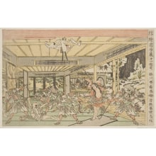 Japanese Print "Scene from Act XI of the Chushingura Drama" by Katsukawa Shunsen, 勝川春扇 (Katsukawa Shunsen 勝川 春扇)