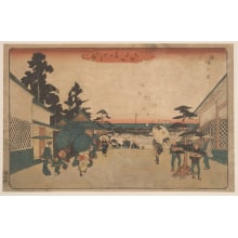 Japanese Print "Picture of the Kazumi-Ga-Seki" by Utagawa Hiroshige, 歌川広重 (Utagawa Hiroshige I 歌川 広重)