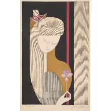 Japanese Print "Pansy" by Sekino Jun'ichiro, 関野準一郎 (SEKINO Jun-Ichiro)