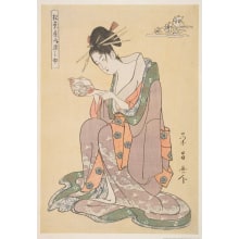 Chokosai Eisho, 鳥高斎栄昌 (Chōkōsai Eishō 鳥高斎 栄昌)による浮世絵「Matsuba-Ya Somenosuke」