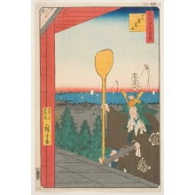 Japanese Print "Mount Atago, Shiba (Shiba Atagoyama)" by Utagawa Hiroshige, 歌川広重 (Utagawa Hiroshige I 歌川 広重)