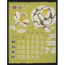 Estampe japonaise "May - Calendar 1974" par Nishijima, Takeshi